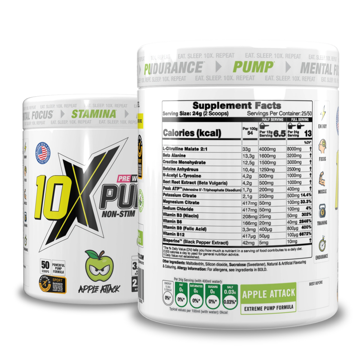 10X PRE WORKOUT STACK