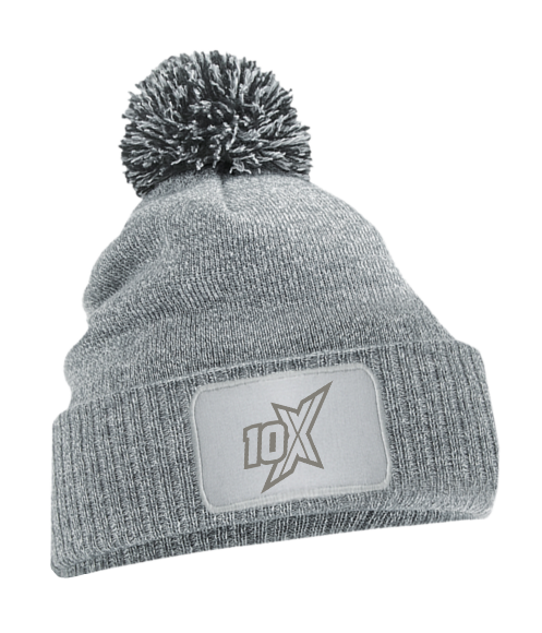10X SNOW BEANIE, REFLECTIVE LOGO
