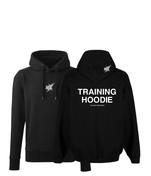 10X ATHLETIC BLACK TRAINING HOODIE