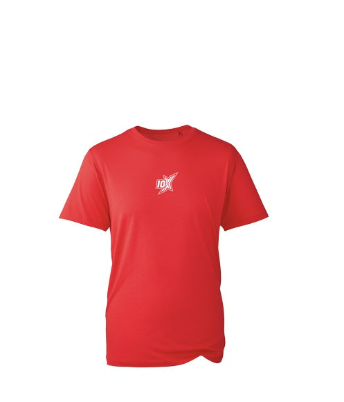 10X LOGO T-SHIRT, RED
