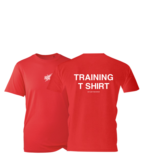 10X TRAINING T-SHIRT, RED