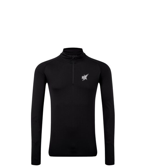 10X ATHLETIC SEAMLESS BASE LAYER ZIP TOP -WOMEN'S
