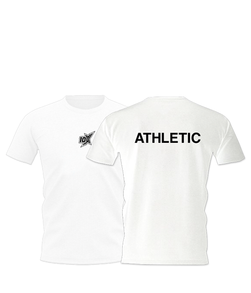 10X LOGO TEE, WHITE