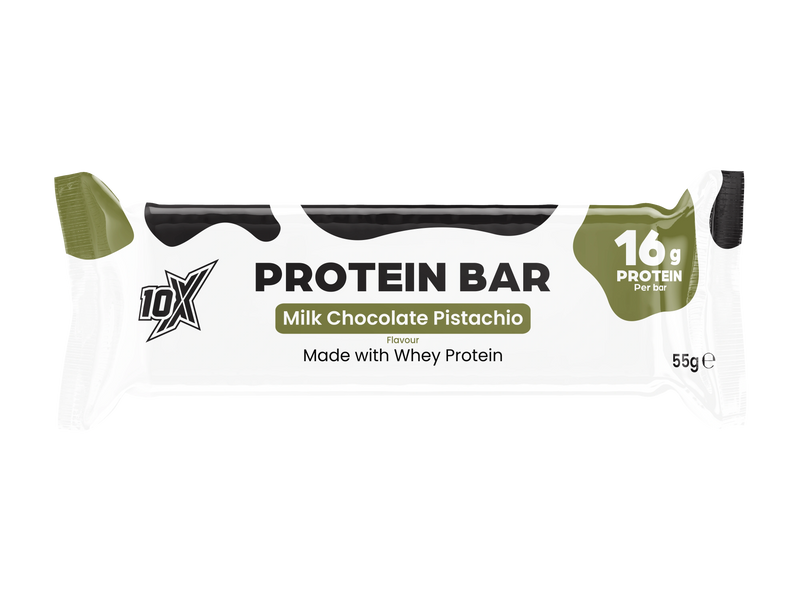10X PROTEIN BAR - MILK CHOCOLATE PISTACHIO - Single Bar