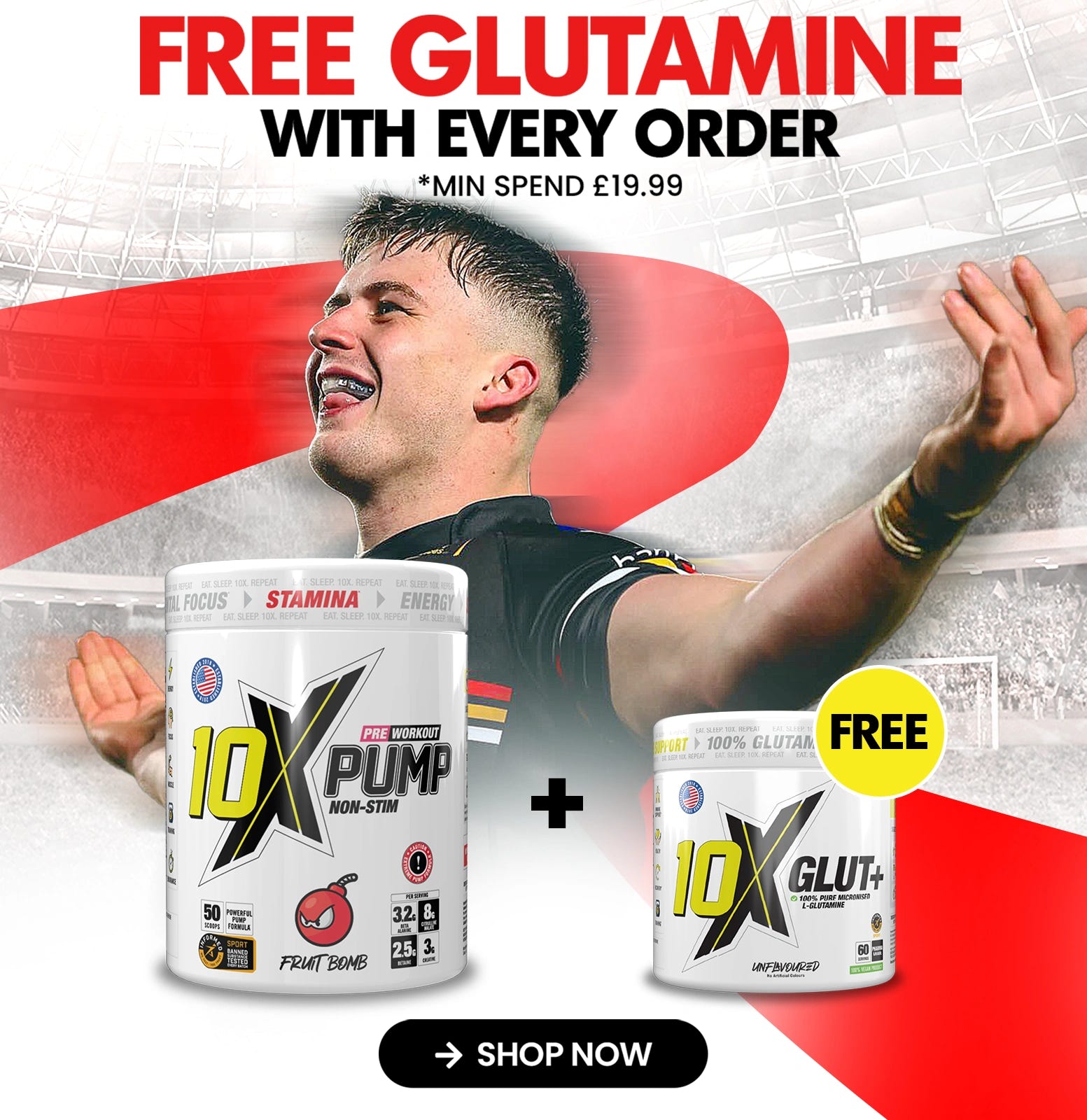 Free Glut+ on Every Order