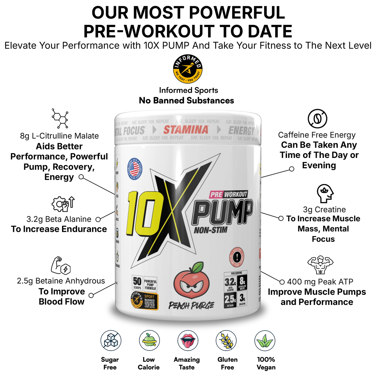 10X PRE WORKOUT STACK