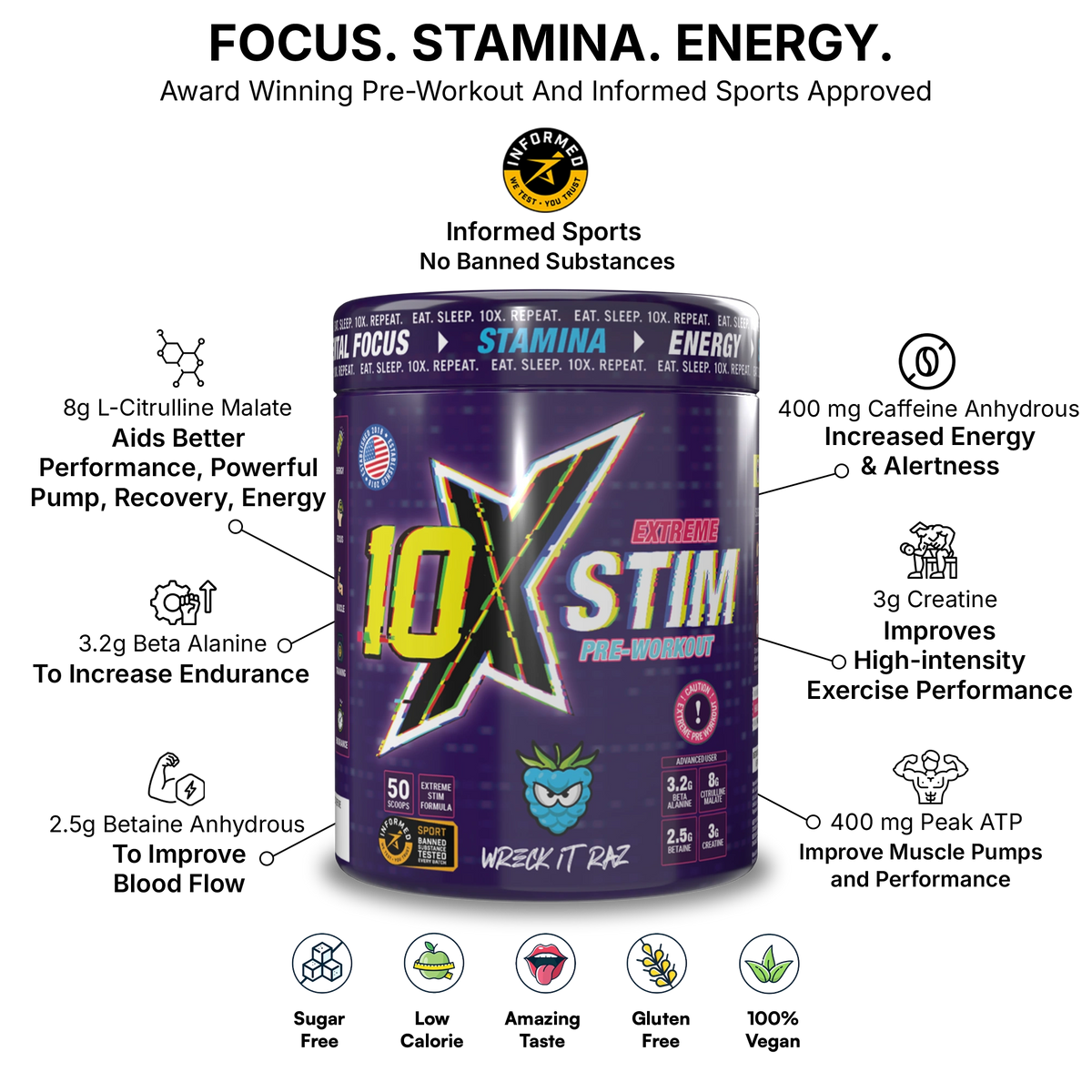 10X PRE WORKOUT STACK