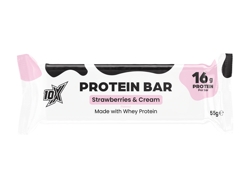 10X PROTEIN BAR - STRAWBERRIES AND CREAM - Single Bar