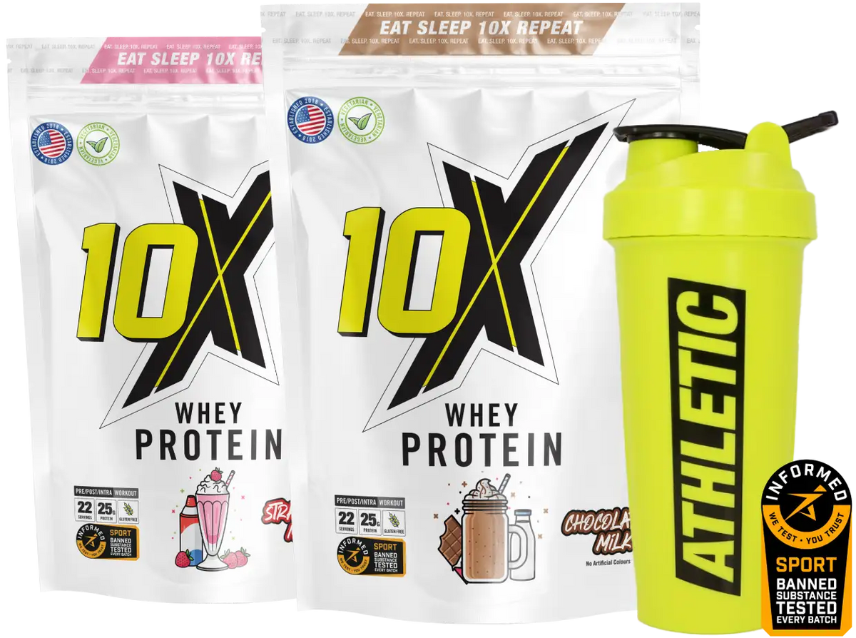 Protein Stack Protein Powder Bundles | 10X Athletic Stacks | 10X Athletic - Eat ...