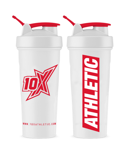 10X ATHLETIC WHITE & RED SHAKER