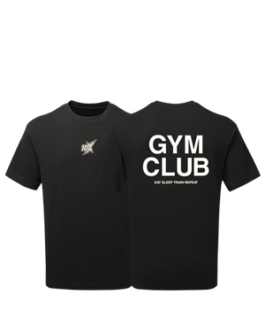 10X GYM CLUB HEAVYWEIGHT T-SHIRT, BLACK