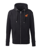 10X ATHLETIC BLACK ZIP LOGO HOODIE
