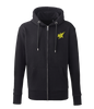 10X ATHLETIC BLACK ZIP LOGO HOODIE
